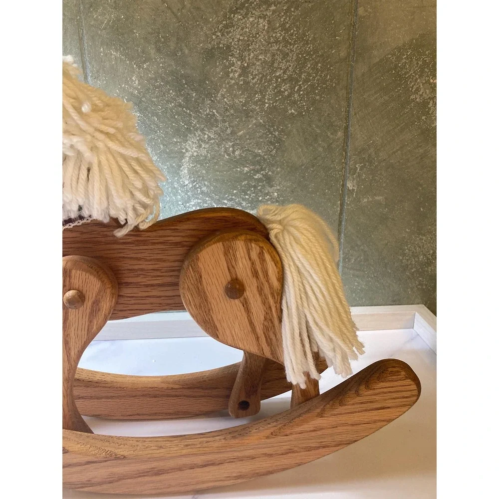 Wooden Rocking Horse display size